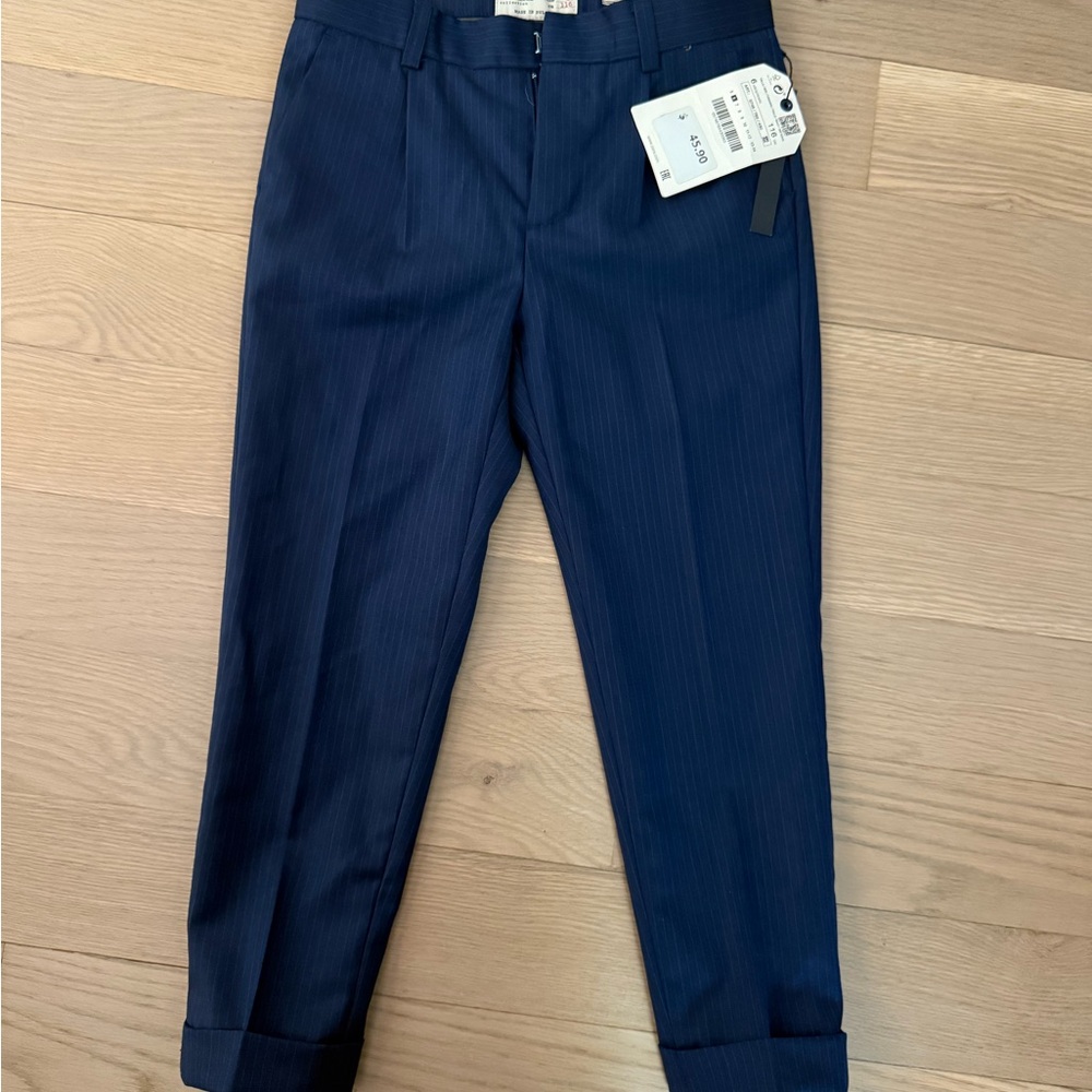 Zara Blue Formal Slim Fit Bottoms